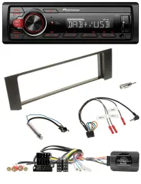 Pioneer MP3 1DIN DAB USB Lenkrad Autoradio für Audi A4 00-09 ISO Fakra teilaktiv