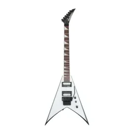 Jackson JS Series King V JS32 6 String White with Black Bevels Electric Guitar