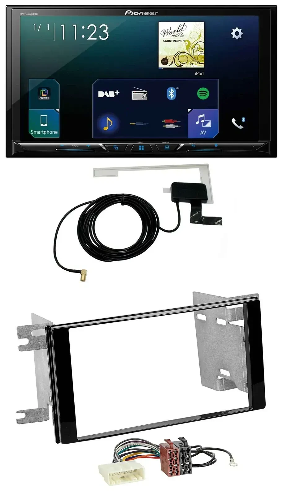 Автомагнитола Pioneer 2DIN DAB USB MP3 Bluetooth для Subaru Impreza/Forester 2007–2012