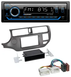 Blaupunkt MP3 Bluetooth USB AUX Autoradio für Kia Rio UB 2011-2014 anthrazit