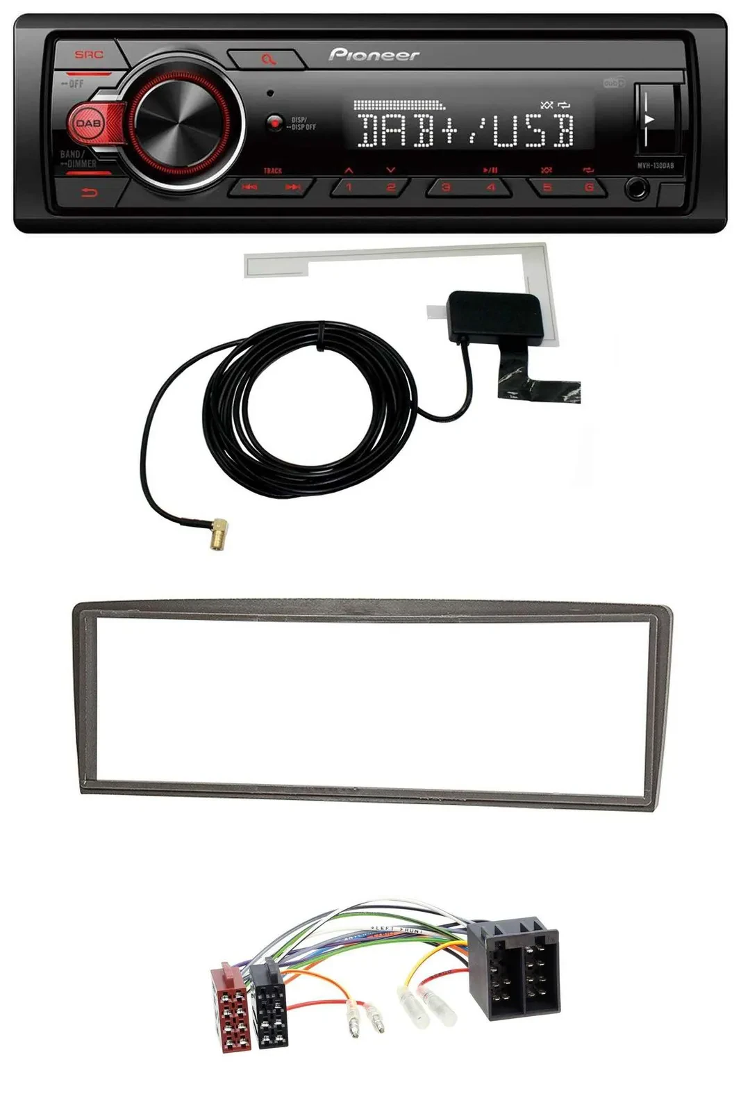 Автомагнитола Pioneer 1-DIN MP3 DAB USB AUX для Alfa Romeo GTV (с 2004)