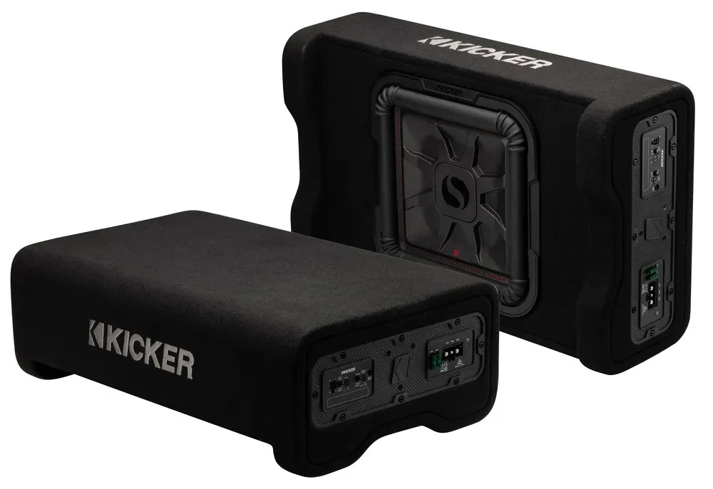 Kicker PL7TDF12 Loaded Single 12" Amplified Truck Enclosure