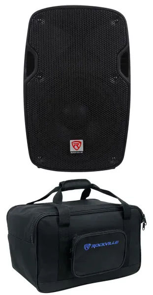 Rockville SPG84 8" 400w DJ PA Speaker ABS Lightweight Cabinet 4-Ohm+Carry Bag