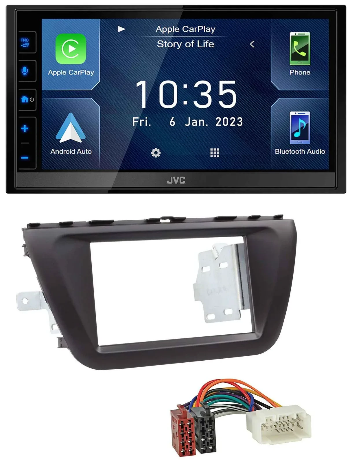 JVC DAB Bluetooth MP3 USB 2DIN Autoradio für Suzuki SX4 (ab 2013)