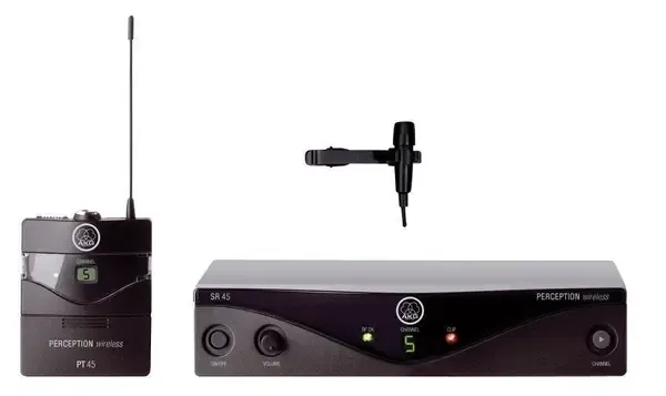 Аналоговая радиосистема с петличным микрофоном AKG Perception Wireless 45 Pres Set BD U2 (614.1-629.3МГц)