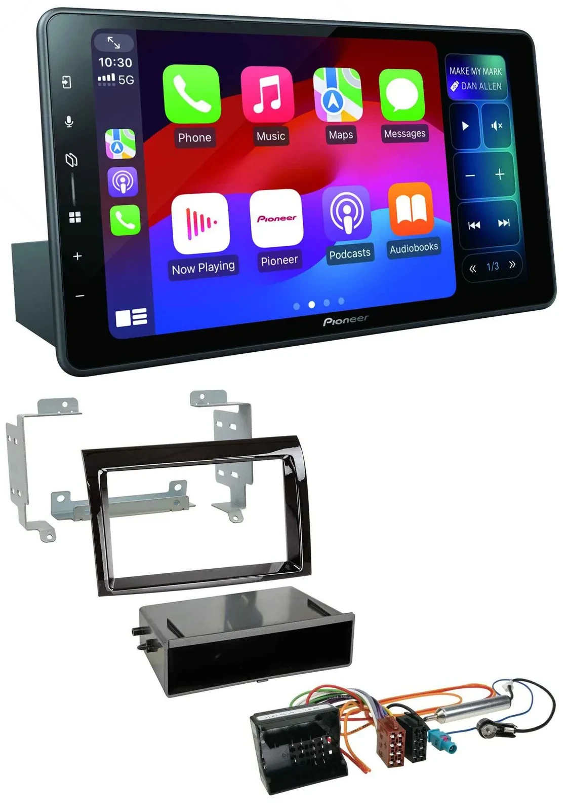 Автомагнитола для Citroen Jumper (2006–2011) Pioneer Bluetooth, DAB, USB, MP3, Quadlock, черный (piano black)