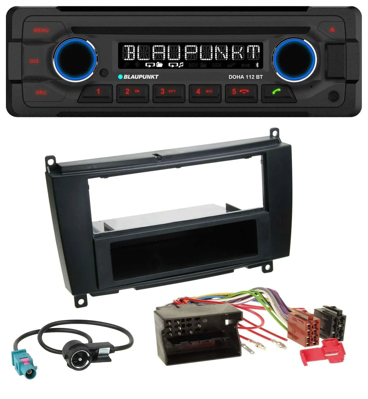 Blaupunkt AUX MP3 CD Bluetooth USB Autoradio für Mercedes CLK W209 ab 06 Coupe 0
