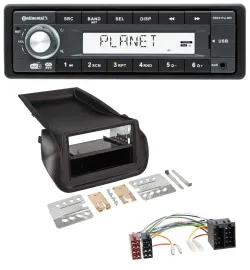Continental MP3 AUX USB DAB 1DIN Autoradio für FIAT Fiorino (ab 2008)