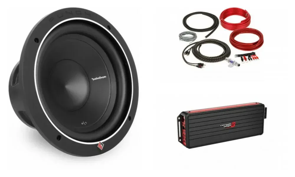 Сабвуферный комплект Cerwin-Vega VCU81 600W моноусилитель + сабвуфер 10" + комплект проводки 8 AWG (набор)