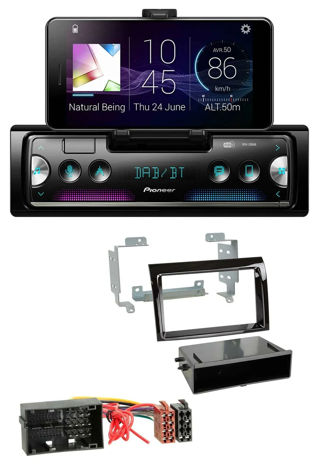 Автомагнитола для Citroen Jumper/Fiat Ducato 2014–2021 Pioneer USB MP3 Bluetooth DAB