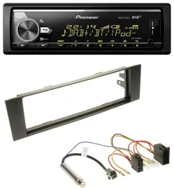 Pioneer Bluetooth USB DAB MP3 Autoradio für Audi A3 (8P, 03-06) - ISO