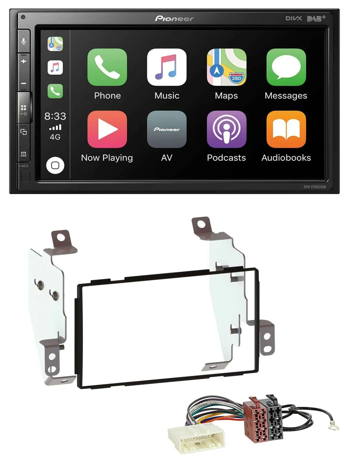 Pioneer USB MP3 DAB 2DIN Bluetooth Autoradio für Nissan Note (2005-2013)