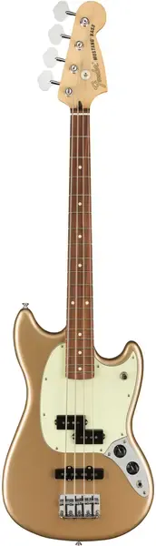 Бас-гитара Fender Player Mustang Bass PJ Pau Ferro FB Firemist Gold