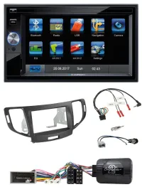 Blaupunkt SD USB TMC Bluetooth 2DIN Lenkrad Navigation für Honda Accord 2008-201