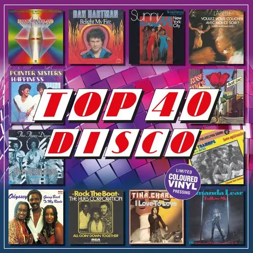 Виниловая пластинка Various Artists - Top 40 Disco / Various - 140-Gram Colored Vinyl [New Vinyl LP]