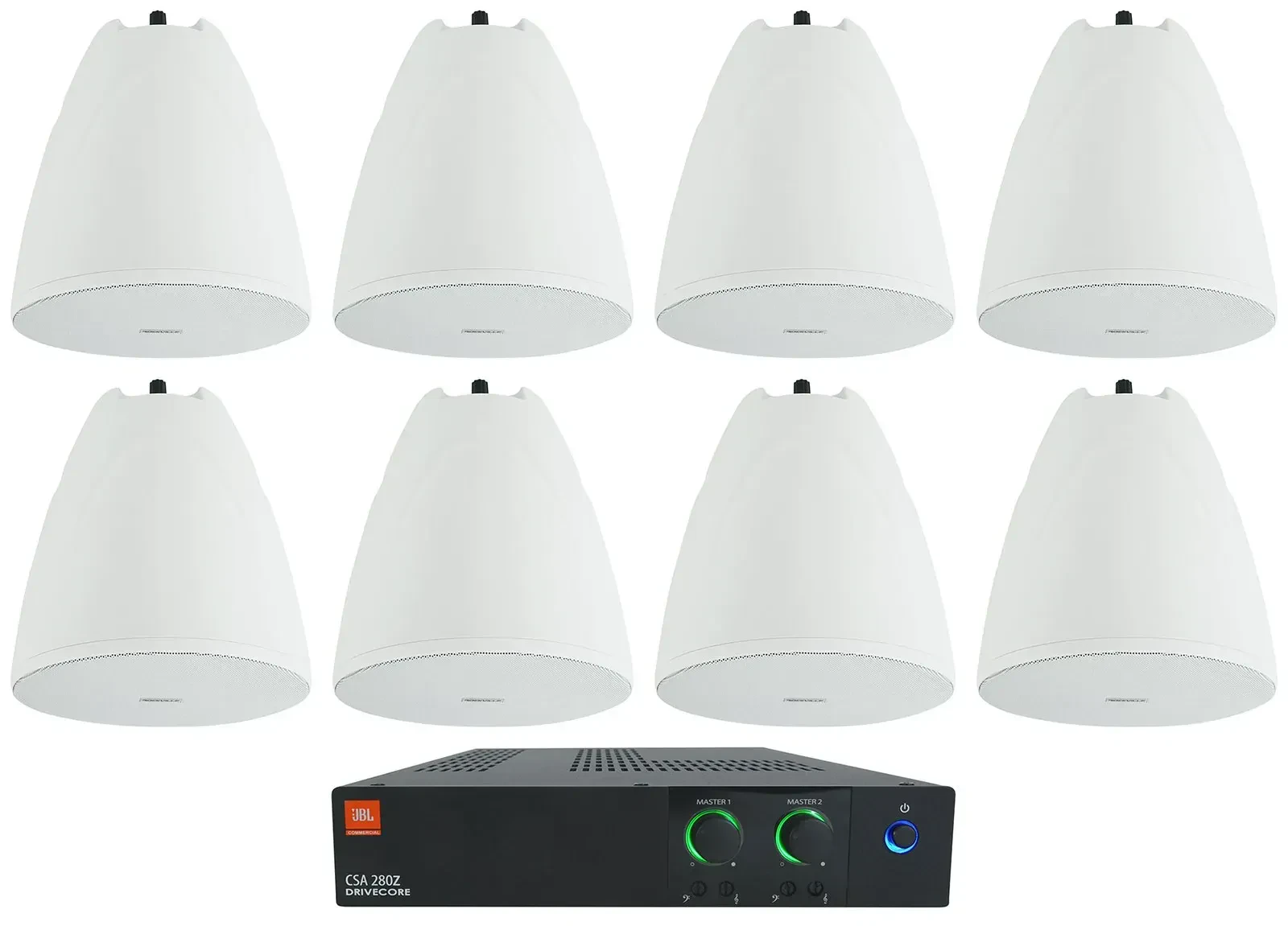 Потолочная акустика JBL PEN-65T White с усилителем (8 штук)