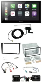 Pioneer USB Lenkrad 2DIN Bluetooth DAB Autoradio für Opel Corsa C Tigra Vectra C