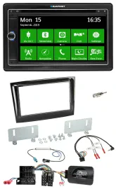 Blaupunkt Bluetooth 2DIN Lenkrad DAB USB TMC Navigation für Fiat Doblo ab 15 Min