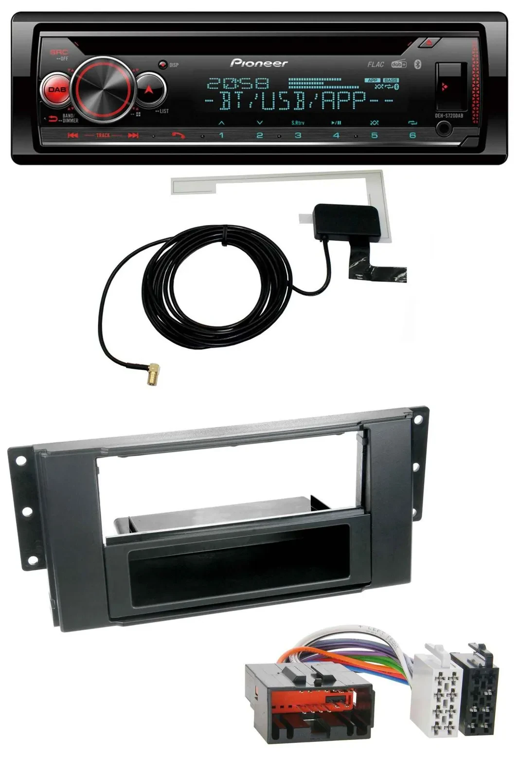 Автомагнитола для Land Rover Freelander 2007–2010 Pioneer DAB, CD, MP3, USB, Bluetooth