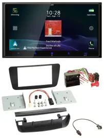 JVC USB Bluetooth 2DIN DAB MP3 Autoradio für Mercedes A-Klasse W176 2012-2018 CL