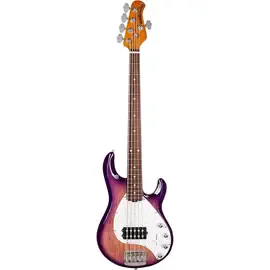 Бас-гитара Ernie Ball Music Man StingRay5 Special H 5-String Electric Bass Purple Sunset