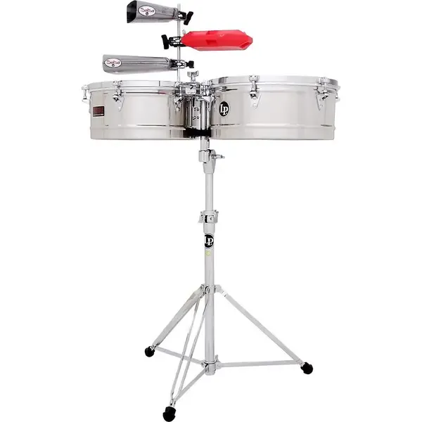 Тимбалес Latin Percussion LP1314-S Prestige Series Stainless Steel Timbales