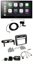 Pioneer USB Lenkrad 2DIN Bluetooth DAB Autoradio für Fiat Grande Punto 06-09 sch