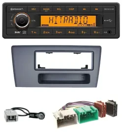 Continental 1DIN DAB MP3 AUX USB Autoradio für Volvo S60 S70 C70 V70 00-03 dunke
