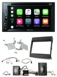 Pioneer Lenkrad USB DVD Bluetooth DAB 2DIN Autoradio für Porsche Cayenne Soundsy