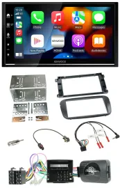 Kenwood DAB USB Bluetooth 2DIN Lenkrad Autoradio für Ford C-Max Galaxy Focus sch