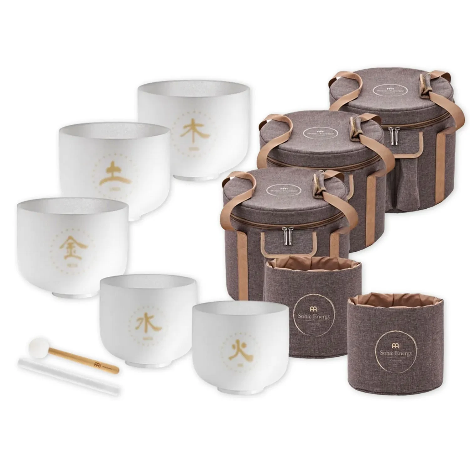 Поющие чаши MEINL Sonic Energy TCMCSBSET5 кварцевые (набор, 5 шт.)