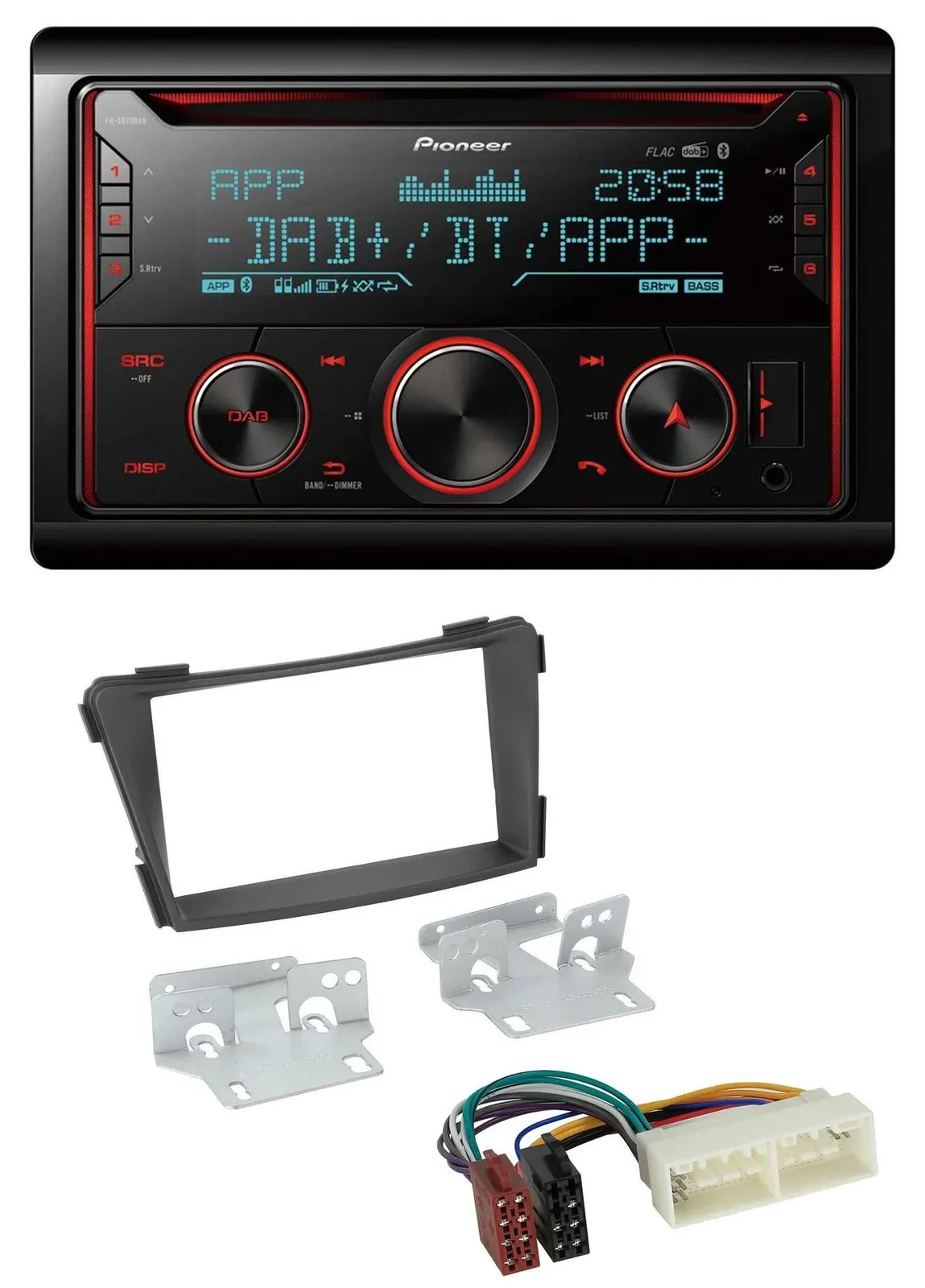 Автомагнитола для Hyundai i40 Pioneer 2DIN DAB, CD, MP3, Bluetooth, USB