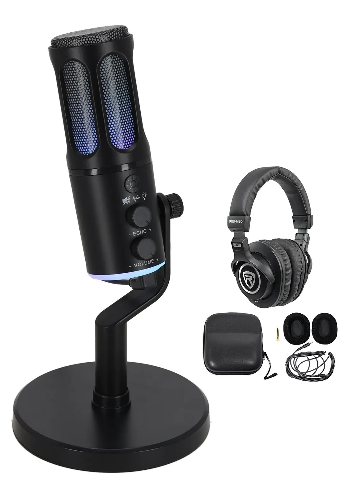 Technical Pro UM5 USB Microphone Condenser Recording Studio Mic+Headphones