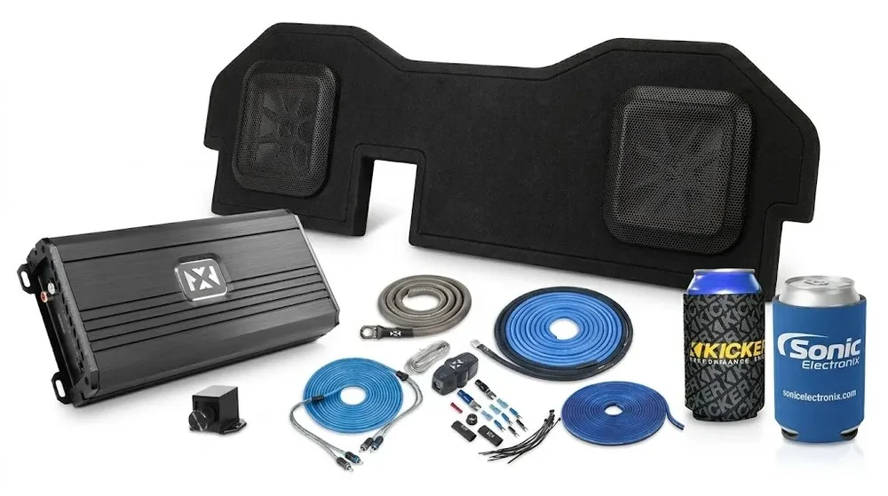 Сабвуфер пассивный Kicker 51KRDL7T102 для Ram/Dodge 2002–2024 + NVX Amp (набор) с установочным комплектом