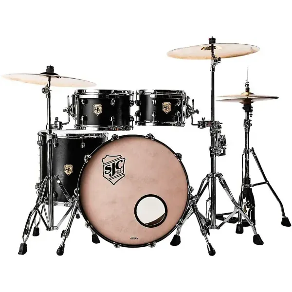 SJC Tour Series 4-Piece Shell Pack Matte Black