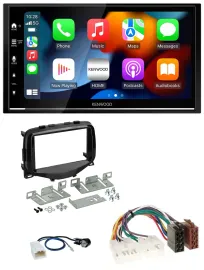 Kenwood DAB USB Bluetooth 2DIN MP3 Autoradio für Toyota Aygo (2014-2021)