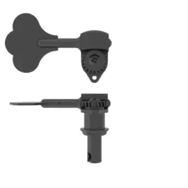 Hipshot 20670BT Clover Key Treble Side Ultralite® Bass Tuning Key 3/8"- Black