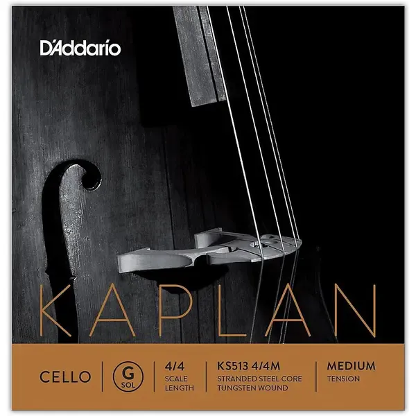 Струны для виолончели D'Addario Kaplan Series Cello G String 4/4 Size Medium