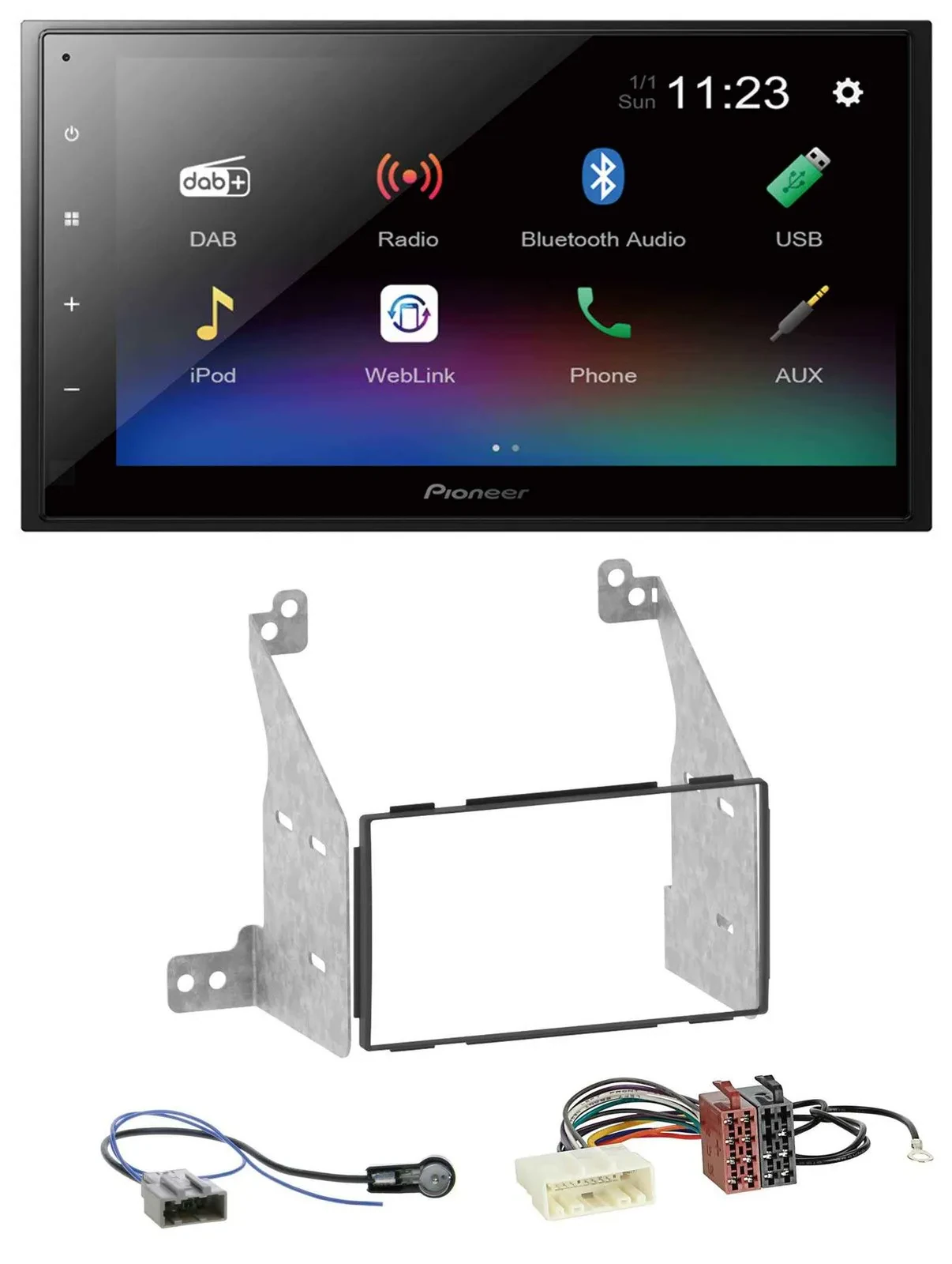 Pioneer USB Bluetooth DAB 2DIN MP3 Autoradio für Nissan Pathfinder 07-13