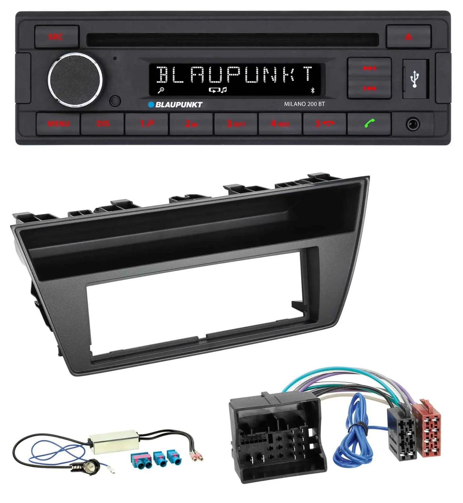 Blaupunkt MP3 USB CD Bluetooth AUX Autoradio für Skoda Fabia III (2014-2020)