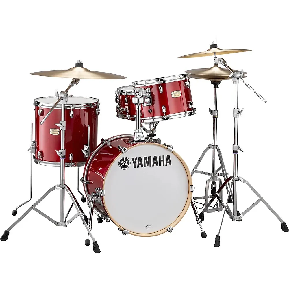 Б/У Ударная установка акустическая Yamaha Stage Custom (набор, 3 шт.) 18" бас-барабан, бордовый