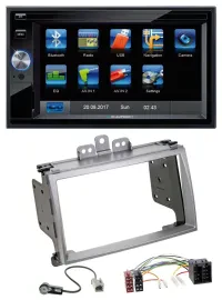 Blaupunkt SD Bluetooth 2DIN MP3 USB AUX Autoradio für Hyundai i20 2009-2012 silb