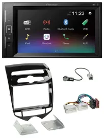 Pioneer DAB MP3 2DIN Bluetooth USB Autoradio für Hyundai ix20 ab 10 autom. Klima