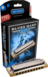 Губная гармошка Hohner 532 Blues Harp MS Diatonic Harmonica Silver - G