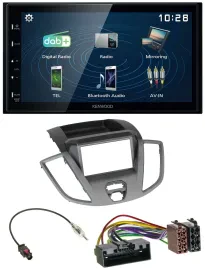 Kenwood 2DIN Bluetooth MP3 USB DAB Autoradio für Ford Transit V363 2014-2018