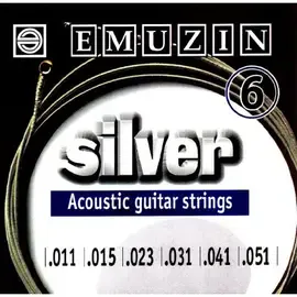 Струны для акустической гитары Emuzin Silver 6A205 11-51