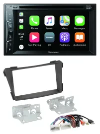 Pioneer MP3 USB DVD Bluetooth DAB 2DIN Autoradio für Hyundai i40 ab 2011 VF schw