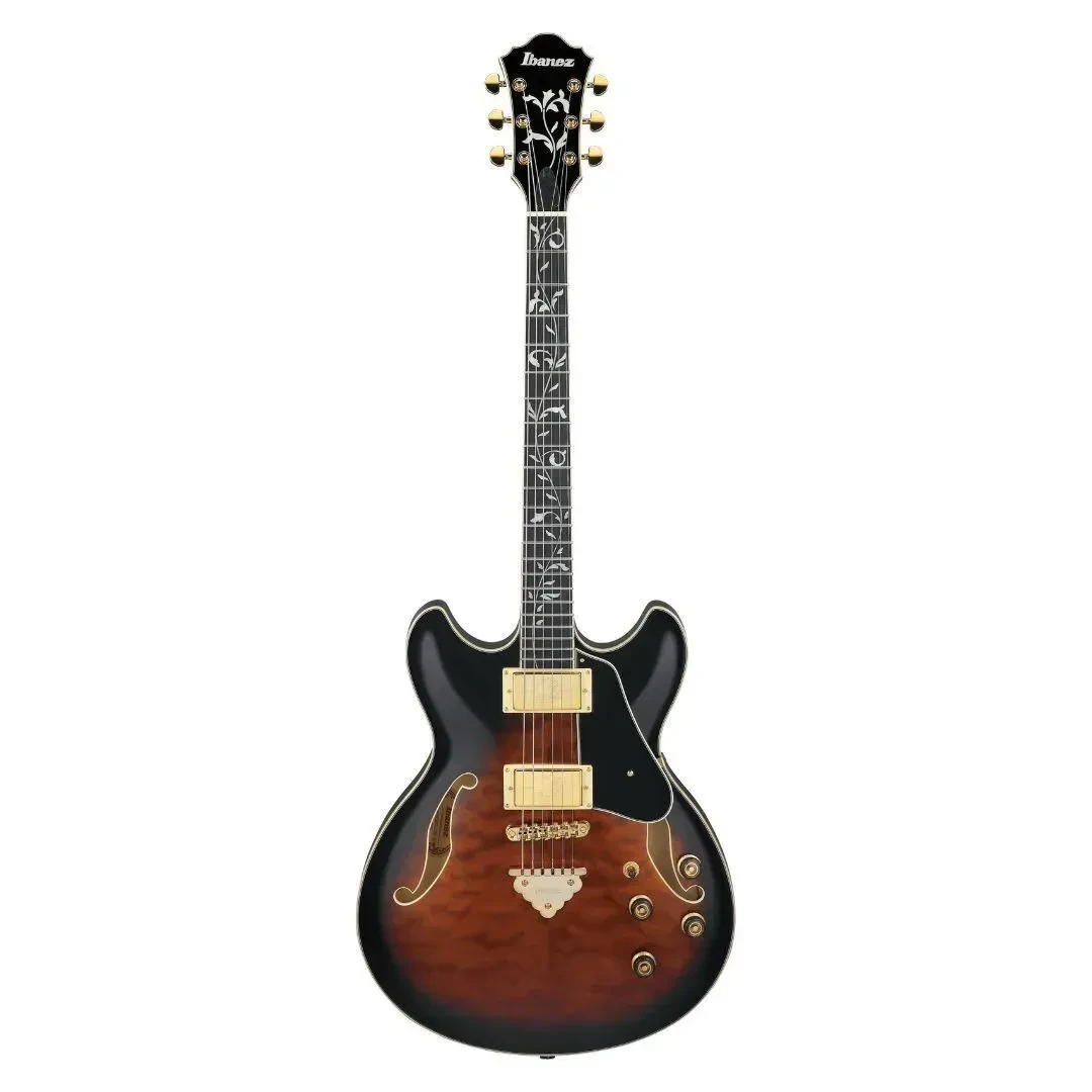 Ibanez AS93QMSP Artcore Expressionist Dark Brown Sunburst Electric Guitar