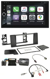 Blaupunkt USB DAB Bluetooth 2DIN TMC Lenkrad Navigation für BMW 5er E39 01-03 Qu