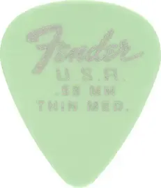 Медиаторы Fender 351 Dura-Tone .58 12-Pack, Surf Green